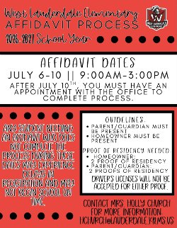 Affidavit Submission Dates 